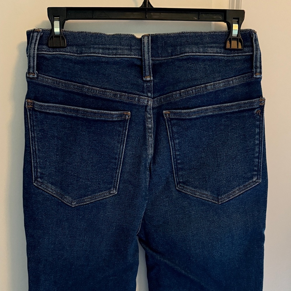 Madewell Cali Demi Boot Cut Jeans Unfinished Hem - Picture 6 of 10
